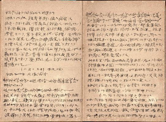 日露戦争の従軍日記