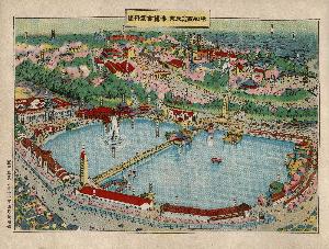 平和記念東京博覧会案内図